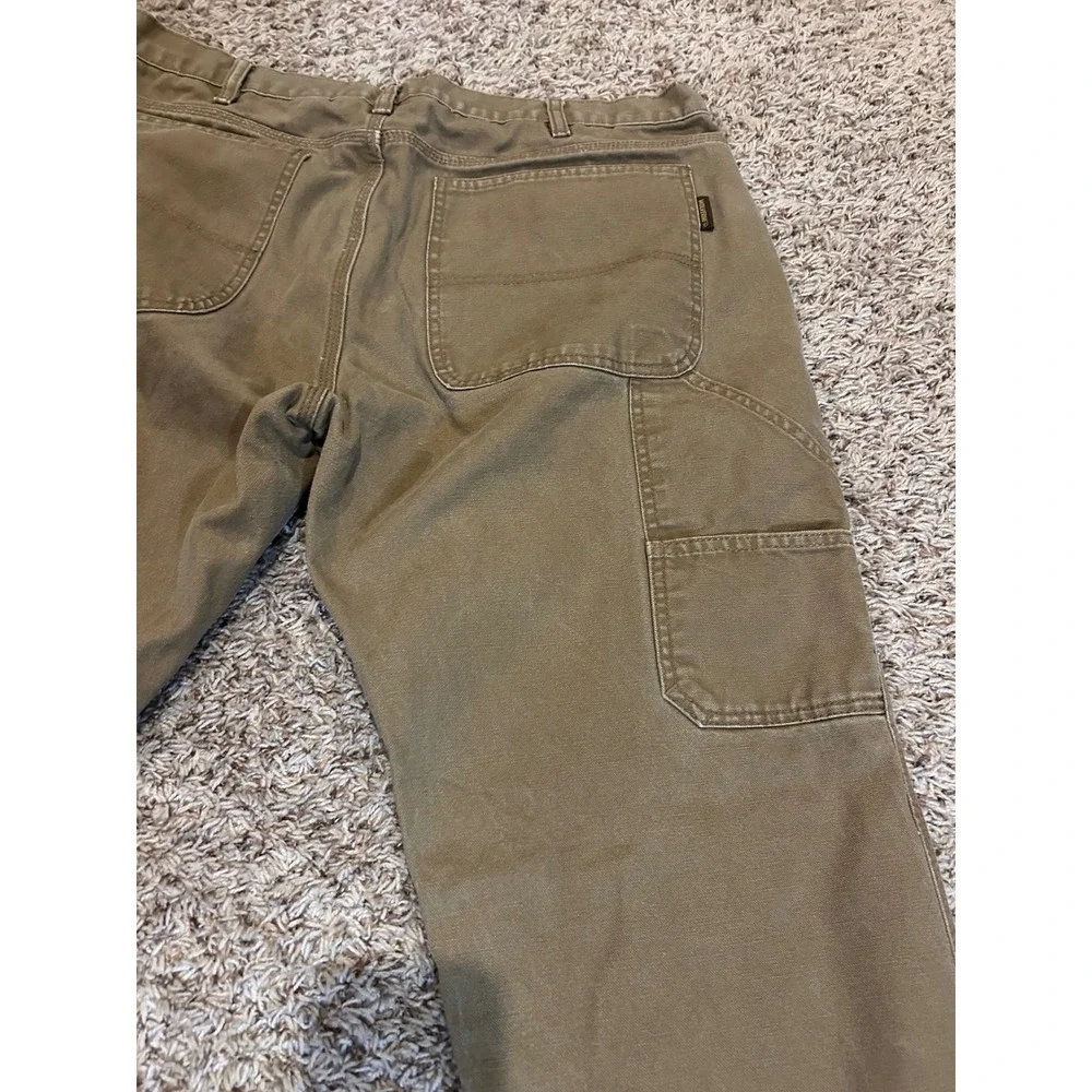 Wolverine Mens Brown‎ Canvas Work Pants 40x32 Rugged Duck Carpenter Utility
